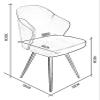 BytheM Chair Dining Chair Set of 4 Metal Legs Kitchen Chair Velvet Seat and Backrests for Office Dining Kitchen (Color : Green) view 4
