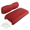 ILVGOLF Front Seat Replacement Cushions for Club Car DS, Golf Cart Cushion Seat for Club Car DS Front Bottom Seat Assembly, Dedicated for Front Row Seats, Burgundy, 2 Piece Set view 1
