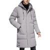 SWJGLITTR Men's Long Hooded Parka Male Winter Warm Quilted Skinny Coat Cold Weather Padded Windproof Jacket (3X-Large,Grey) view 1