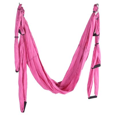 Aerial Yoga Hammock, Swing Hammock Anti Gravity Flying Yoga Hammock for Fitness Outdoor Aerial Yoga Spinal Increase Flexibility Yoga Swing Hammock for Home Fitness (Pink)