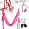 Aerial Yoga Hammock, Swing Hammock Anti Gravity Flying Yoga Hammock for Fitness Outdoor Aerial Yoga Spinal Increase Flexibility Yoga Swing Hammock for Home Fitness (Pink) view 2