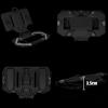 Chestnut-YX Tactical Vest Phone Holder,Tactical Plate Carrier Phone Mount Vest Attachments,Universal Vest Molle Phone Chest Cell Folded Navigation Board Phone Mount for Screen Size 4.7"-6.7" (Black) view 4