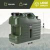 GIGYES 5 Gallon Camping Water Jug with Spout, Portable BPA Free Water Container with Spigot for Outdoor Hiking view 2