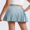 CRZ YOGA Girls Pleated Athletic Skirts Light Grayish Blue X-Large view 3