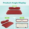 ILVGOLF Front Seat Replacement Cushions for EZGO TXT, Golf Cart Cushion Seat for EZGO TXT Front Bottom Seat Assembly, Dedicated for Front Row Seats, Burgundy, 2 Piece Set view 3