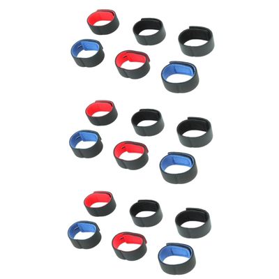 Hemoton 18pcs Securing Straps for Fishing Rods -Skid Bandage Fixture Multi-Purpose Organization for Home Garage Truck Boat Red Black
