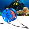 Gavigain Scuba Diving Finger Spool Reel with Fluorescent Orange Line - Stainless Steel Underwater Snorkeling Accessory (50M) view 3