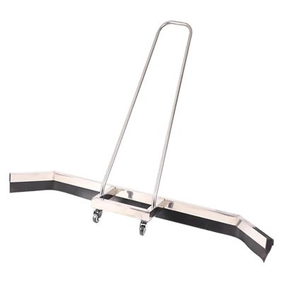 YLQFGUVWK Stainless Steel Tennis Court Wiper, Sports Tennis Court Squeegee, Squeegee Floor Drain Remover with Wheels/Handles/Replaceable Strips