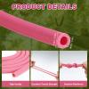 Topyond Slingshot Bands 5-Pack Elastic Latex Hose Rubber Band Catapult Tubes Pink Fluorescent Green Black Yellow Wrist Rocket Slingshots for Adults Replacement Bands view 2