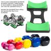 Gavigain Dumbbell Bracket Mat,1Pair ABS Dumbbell Rack,Dumbbell Storage Frame Stand Floor Protection Holder Fitness Equipment S view 2