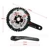ZECHAO 7/8/9 Speed Bike Crank,Hollow Integrated Toothed Disc for Mountain Bike 44T/32T/22T Variable Speed Gear Crank Arm Set 170mm Crankset (Color : Black, Size : B) view 2