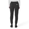 Carhartt Force Cross-Flex Scrubs for Women, Cargo Jogger Scrub Pant - Black, M Petite view 4