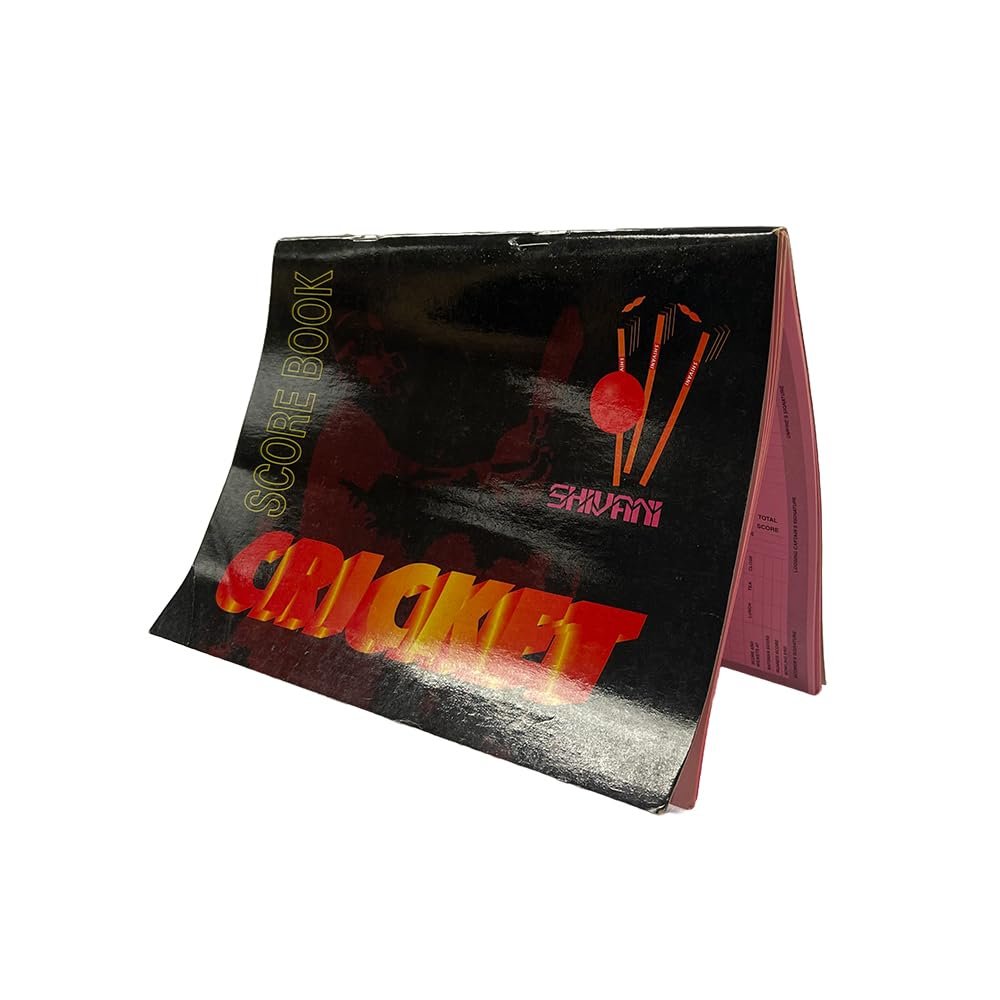 Amber Fight Gear Cricket Scorebook Logging 100 Innings for Comprehensive Game Records and Seasonal Progress Tracking