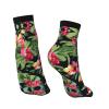 ZISHAK Hawaiian Flower Print Adult Sports Socks,No-Heel Casual Socks,Sailor Socks For Comfort And Style view 4