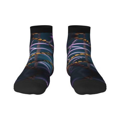 ZISHAK Dna Chain Photo Adult Sports Socks,No-Heel Casual Socks,Sailor Socks For Comfort And Style