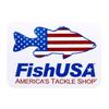 FishUSA Bass Stars & Stripes Decal view 1