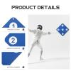 BESPORTBLE Fencing Training Equipment Fencing for Foil and Epee with Five Bullseye, Self-Training Auxiliary, Home Equipment for Fencer Dark Blue view 4