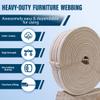 ecogreentextiles 100% Cotton 2 Inch Webbing Strap Sewing Supplies for Belt Bag and Luggage Straps in Natural Color - Webbing for DIY Projects - Webbing Handles & Straps for Cloth Tote Bag (10 FEET) view 2