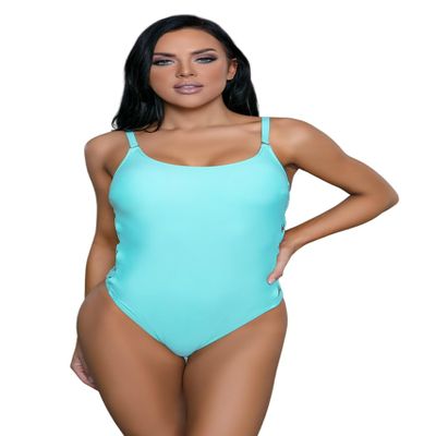 Be Wicked Womens Irina One-Piece Swimsuit, M, Mint Green