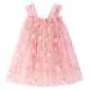 Baby Girls Tutu Dress, Pink Flowers Toddler Baby Girls Sleeveless Layered Princess Tulle Sundress Party Dress,Pinkish with Flowers Size 110 view 1