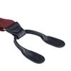Buyless Fashion Button End 2 Pack Suspenders for Men - 48" Adjustable Straps 1 1/4" - Y Shape - 5113-2-Burgundy view 2