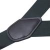 Buyless Fashion Button End 2 Pack Suspenders for Men - 48" Adjustable Straps 1 1/4" - Y Shape - 5113-2-Gray view 3