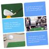 LIOOBO Golf Swing Practice Mat 2pcs Chipping Mat Artificial Turf Rug for Training view 3