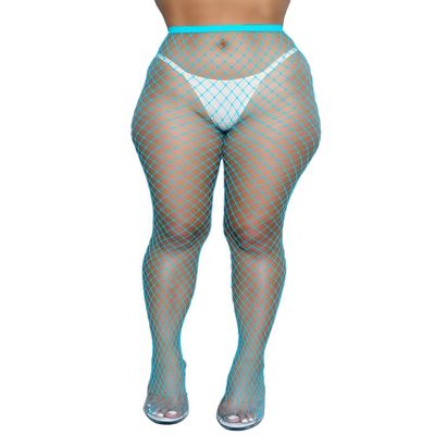 Be Wicked Womens Cant Back Down Pantyhose, OS, Turquoise