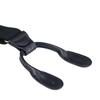 Buyless Fashion Button End 2 Pack Suspenders for Men - 48" Adjustable Straps 1 1/4" - Y Shape - 5113-2-Black view 2