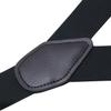 Buyless Fashion Button End 2 Pack Suspenders for Men - 48" Adjustable Straps 1 1/4" - Y Shape - 5113-2-Black view 3