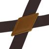 Buyless Fashion Trucker 2 Pack Suspenders for Men - 48" Elastic Adjustable Straps 1" - X Back Utility Braces - 5149-2-Brown view 3