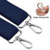 Buyless Fashion Heavy Duty 2 Pack Suspenders for Men - 48" Adjustable Straps 1 1/2" - X Back with Strong Hooks - 5145-2-Navy view 2
