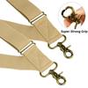 Buyless Fashion Trucker 2 Pack Suspenders for Men - 48" Elastic Adjustable Straps 1 1/4" - X Back Utility Braces - 5150-2-Tan view 2