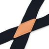 Buyless Fashion 2 pack Suspenders for Men - 48" Adjustable Straps 1 1/4" - X Back With Black Clips - 5142-2-Black view 3