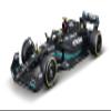 Bburago 1:24 F1 Race Mercedes W14 (2023) w/Driver - Hamilton #44