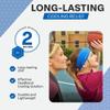 COLD FACTOR Cooling Headband for Women and Men  UPF 50+ Advanced Evaporative Comfort, Instant Cooling Sweatband for Outdoor Sports, Fitness, Yoga, Hiking, Running, and Workout  3 Pack (Blue) view 4