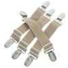 GANAZONO Equestrian Garter Straps 4 Pack Universal Boot Clips for Pants Buckle Straps Elastic Fasteners for Cycling view 1