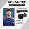 COLD FACTOR Cooling Headband for Women and Men  UPF 50+ Advanced Evaporative Comfort, Instant Cooling Sweatband for Outdoor Sports, Fitness, Yoga, Hiking, Running, and Workout  3 Pack (Black) view 3