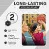 COLD FACTOR Cooling Headband for Women and Men  UPF 50+ Advanced Evaporative Comfort, Instant Cooling Sweatband for Outdoor Sports, Fitness, Yoga, Hiking, Running, and Workout  3 Pack (Black) view 4