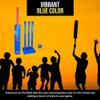 Bratla Plastic Cricket Set Size 6 - Blue Color | Backyard and Beach Set for Adults and Kids | Includes Bat, Wind Ball, Stumps, and Non-Striker Stump with Plastic Base view 3