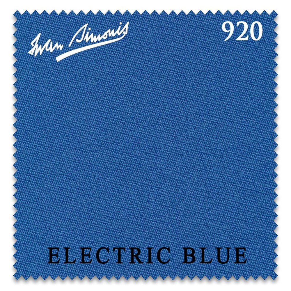 Iwan Simonis 920 Pool Billiard Table Cloth - Authorized Dealer (Electric Blue, 7 ft)