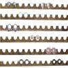 Creatively Cluttered Plug Earring Holder DIY Slats, Custom Gauge Size Wooden Organizer (7/16" (11mm), Stained Brown) view 1