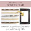 Creatively Cluttered Plug Earring Holder DIY Slats, Custom Gauge Size Wooden Organizer (7/16" (11mm), Stained Brown) view 2