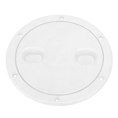 6in Deck Plate, Deck Hatch, Inspection Hatch Cover Round White Non Slip Anti Aging Anti