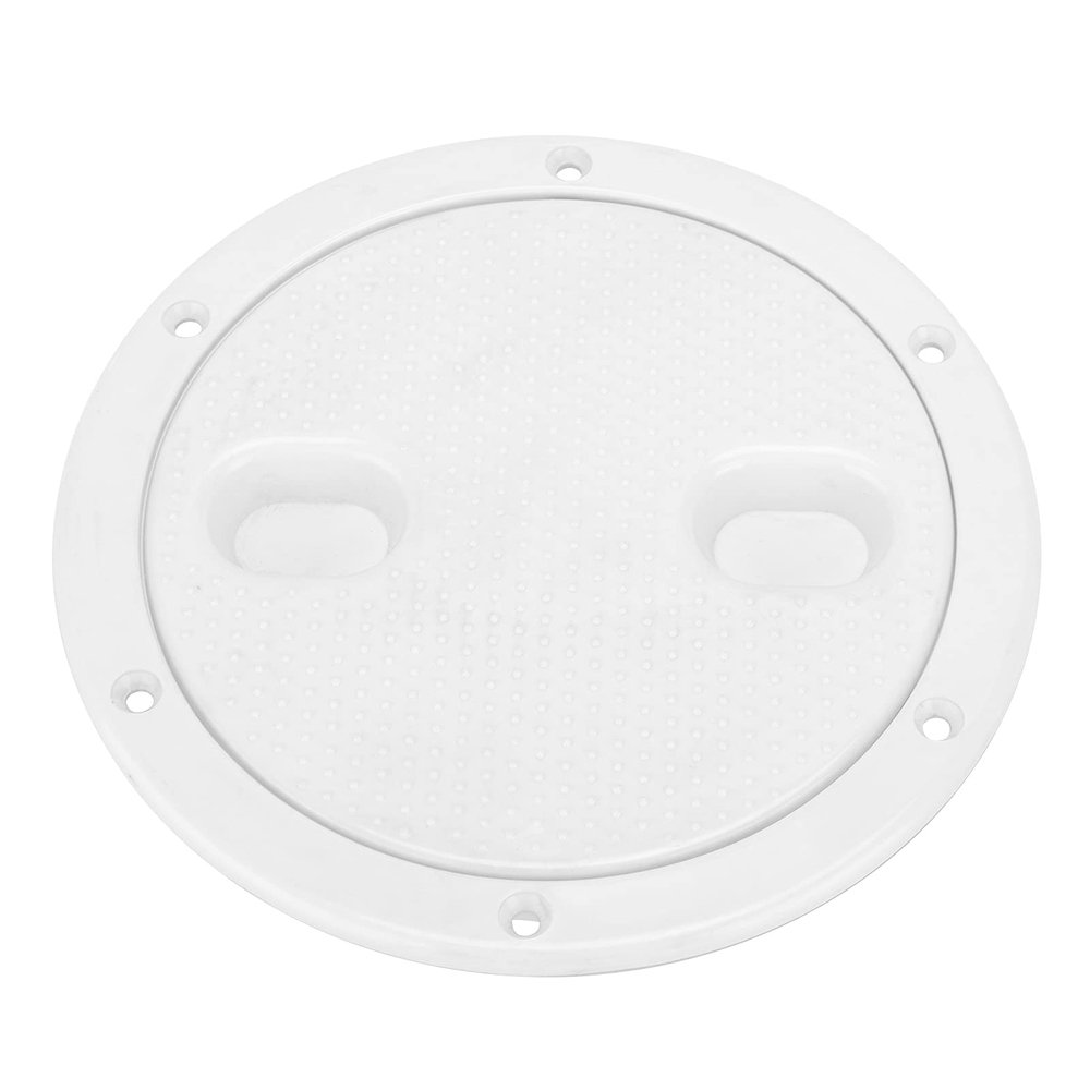 6in Deck Plate, Deck Hatch, Inspection Hatch Cover Round White Non Slip Anti Aging Anti