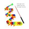 KRILLIQ Dance Ribbons Flexible Rotating Dance Ribbons Streamers Rainbow Streamers Dragon Pattern Gymnastics Ribbons for Kids Outdoor Exercise Fitness for Exercise view 2