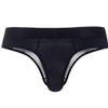 JOCKMAIL Men's Thong Underwear Sexy Jockstraps for Men Nylon Blend Ice Silk Underwear 2 Pack (US, Alpha, X-Large, Regular, Regular, black+white) view 3