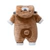 Unisex Baby Clothes Winter Coats Onesie Cute Newborn Snowsuit Fleece Bodysuits Cartoon Bear Warm Hooded Outfits (Size : White_59cm) view 2