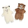 Unisex Baby Clothes Winter Coats Onesie Cute Newborn Snowsuit Fleece Bodysuits Cartoon Bear Warm Hooded Outfits (Size : White_59cm) view 3