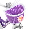 JOYSTAR 20 Inch Girls Bike for 7 8 9 10 Years Old 20" Kids Bikes for Ages 7-10yr with Training Wheels and Basket Children's Bicycle with Handbrake in Purple view 3